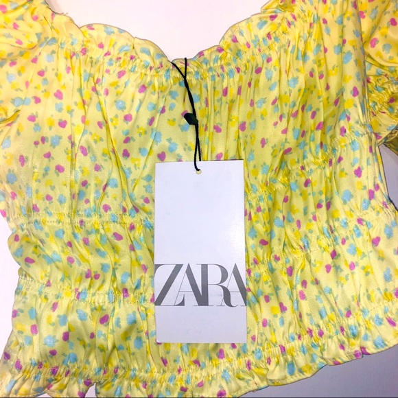 ZARA SILK TOP💛💜 - Picture 5 of 6